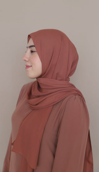 Krepp Hijab - Lachs