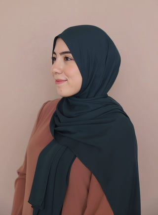 Krepp Hijab - Petrol