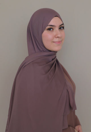 Krepp Hijab - Mauve