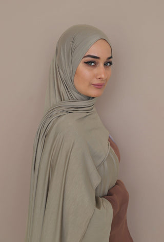 Jersey Hijab - Khaki light