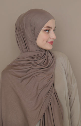 Jersey Hijab - Mocca