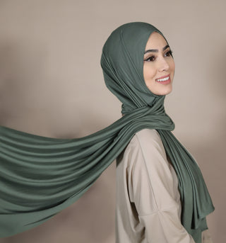 Jersey Hijab - Pastellgrün