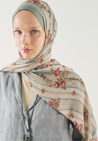 Ethnic Glow Floral Touch Acik Mavi