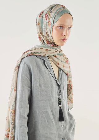 Ethnic Glow Floral Touch Acik Mavi
