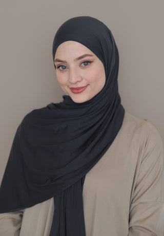 Jersey Hijab - Anthrazit