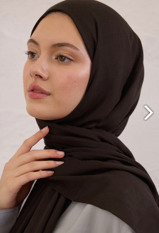 Soft Viskose Hijab Cikolata Kahve