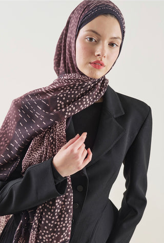 Rami Hijab Dot Elegance Mürdüm