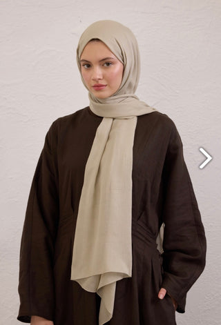 Soft Viskose Hijab Natural Bej