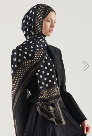 Rami Hijab Puantiye Siyah