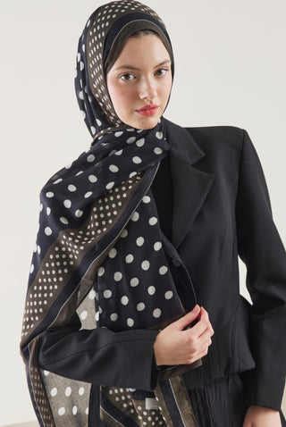 Rami Hijab Puantiye Siyah