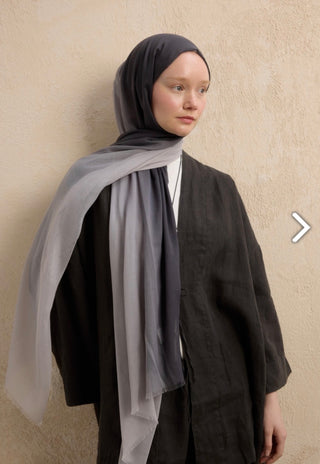 Fresh Scarfs Modal Degrade Antrasit-Gümüs