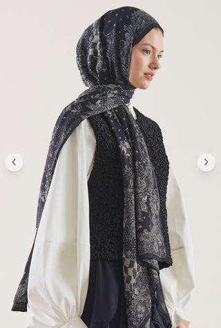 Ethnic Glow Floral Lace Siyah
