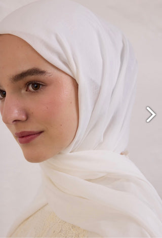 Soft Viskose Hijab Ekru