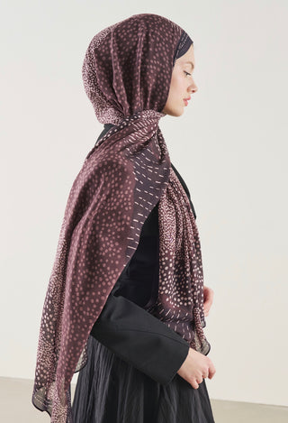 Rami Hijab Dot Elegance Mürdüm