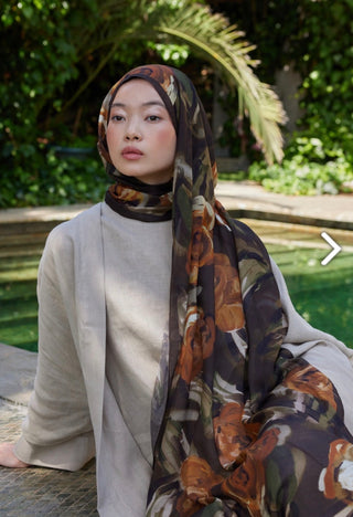 Rami Hijab Summer Rose Kahve
