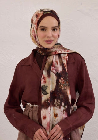 Rami Hijab Vintage Rose Bordo