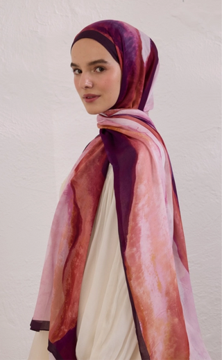 Rami Hijab Color Waves Mürdüm
