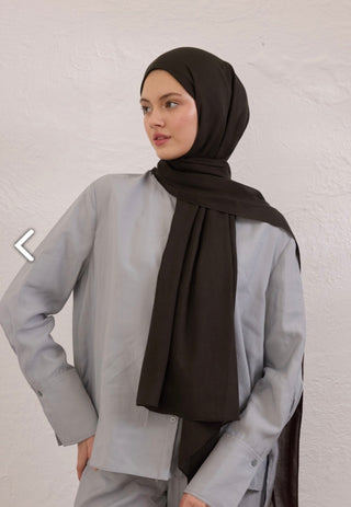 Soft Viskose Hijab Cikolata Kahve