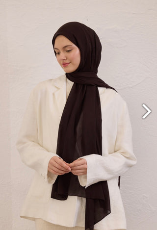 Soft Viskose Hijab Aci Patlican