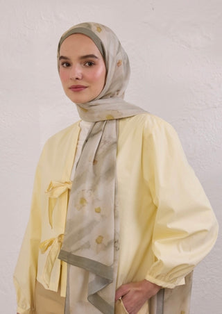 Rami Hijab Soft Daisy Soft Yesil