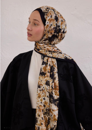 Rami Hijab Cherry Blossom Black