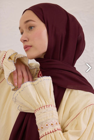 Soft Viskose Hijab Bordo