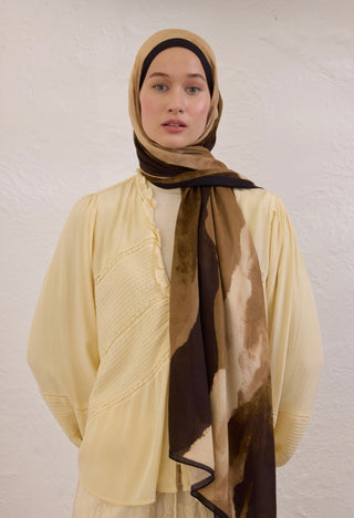 Rami Hijab Color Waves Haki