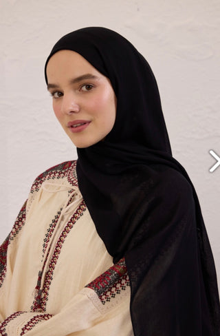 Soft Viskose Hijab Siyah