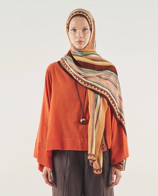 Ethnic Glow Line Harmony Bordo