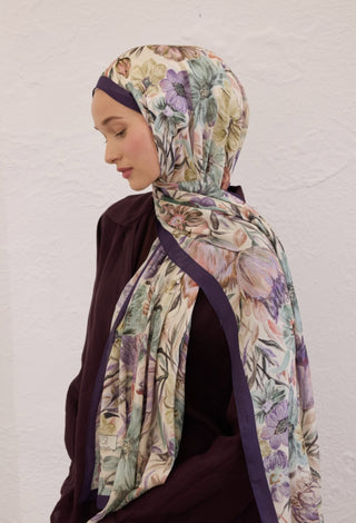Rami Hijab Vintage Garden Morcivert