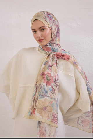 Rami Hijab Vintage Garden Tereyagi